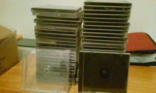 Wholesale LOT 100 Pcs Empty Music CD Jewel Cases Sotorage USED