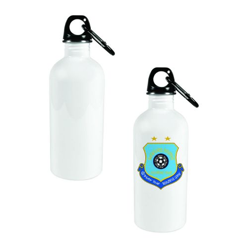 Sublimation 20 oz. Stainless Steel Sports Bottles, White - 48 per case