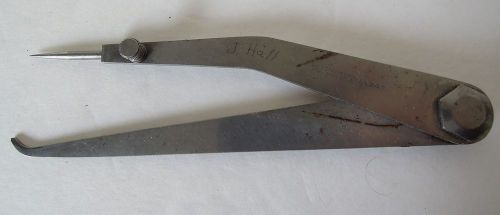 Starrett no. 243 hermaphrodite caliper, divider - machinist tool for sale