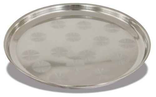 Crestware SWT16 Stainless Steel Swirl Serving Tray  16-Inch