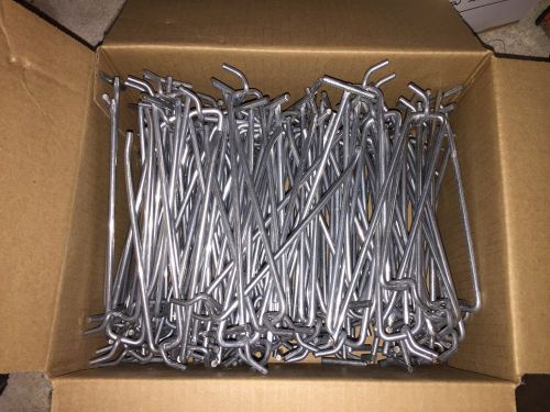 Commercial Peg Board Hooks With Price Tag Mount - 6&#034; Lot of 100