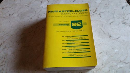 McMaster Carr Supply Catalog 92