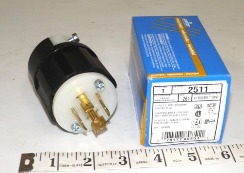 Electrical plug 120/208v  20a  4p  5w  3ph  leviton #2511 ~ (up1b) for sale