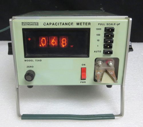 Boonton 72AD Digital Capacitance Tester / Meter 4 ranges from 0.05 to 2000 pF