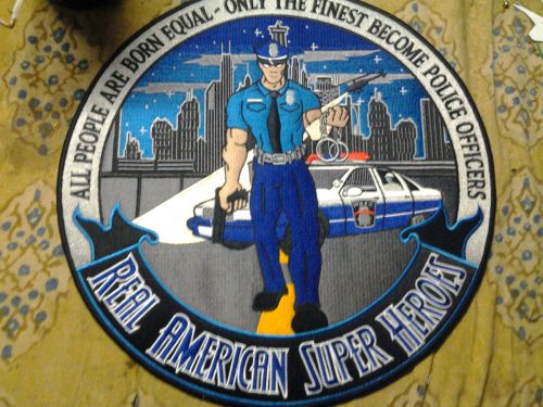 Large police pride back patch