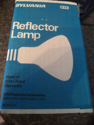 Sylvania Reflector Lamp 500W HG-R40-3-A MOGUL BASE 500 WATT R40 OUTDOOR NOS