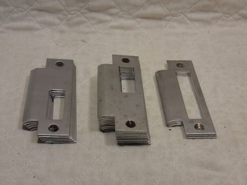 17 Stainless Steel Mortise Lock Strike Plates Door Hardware LH RH FULL  4 7/8&#034;