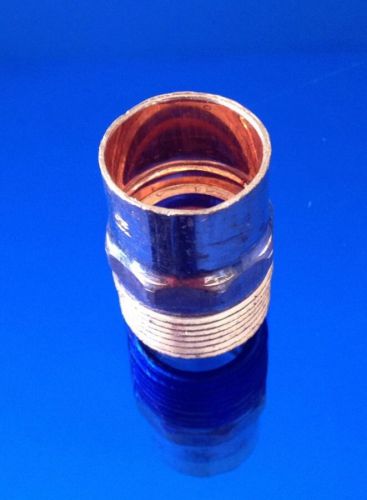 10 Piece Lot 3/4&#034; x 3/4&#034; Copper Threaded Male Sweat Adapter