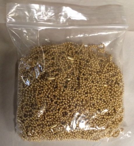 40&#034; ball  chain brass # 3 , bag of 100 chains for sale