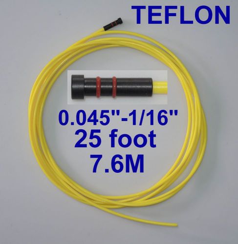 Teflon liner 25ft tweco lincoln mig welding guns wire size 0.045&#034;-1/16&#034; for sale