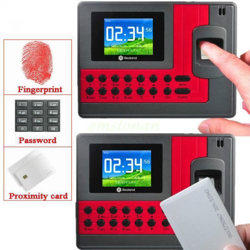 Biometric Fingerprint Attendance Time Clock A-C110 Employee Payroll Recorder
