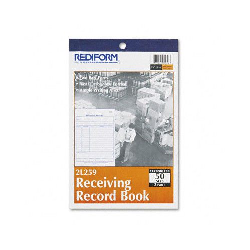 Rediform Office Products Receiving Record Book, 5 1/2 X 7 7/8, 50 Sets/Book