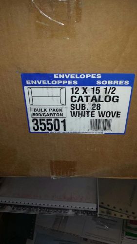 Printmaster Envelopes 12 x 15 1/2 Sub 28 White Wove 500/Carton (10 available)