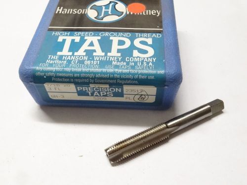 New hanson whitney 7/16-20 unf gh-3 h3 3fl 3-flutes plug spiral point tap 23517 for sale