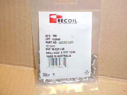 100 New 304 Stainless Steel Recoil Helical HeliCoil Thread Inserts