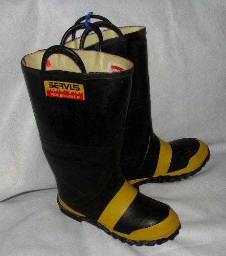 Servus Firebreaker Boots, Fire Fighter, Steel Toe Bunker 8 Wide  #2