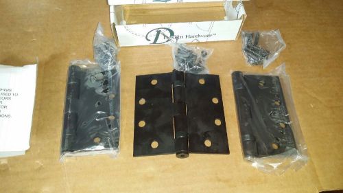 (3-set) bb5 us10b 640 4.5x4.5 non removeable pin ball bearing hinges dark bronze for sale