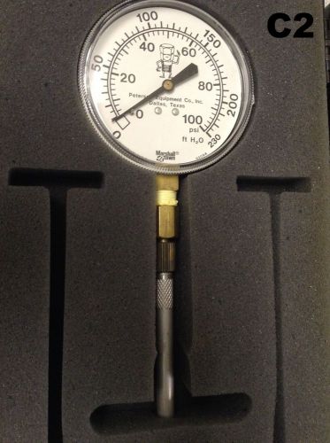 Peterson equipment hydronic test gauge in carrying case for sale