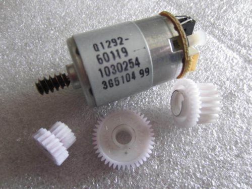 HP DesignJet T1100PS 44&#034;, Service Station Motor and Gears , P/N: Q1292-60119