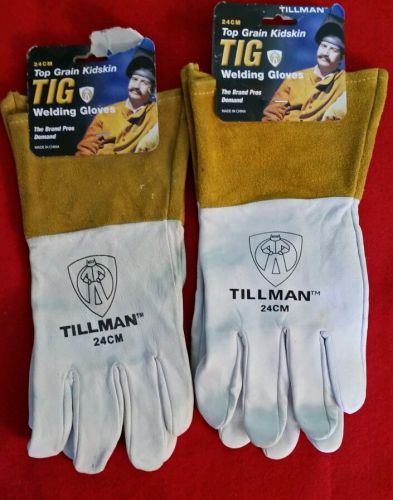 Tillman 24CM Top Grain Kidskin TIG Welding Gloves Medium 2 Pairs Total