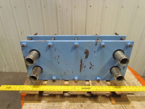 Industrial thermal plate heat exchanger 30 plates 2&#034;npt for sale