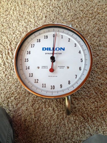 Dillion dynamometer, 20,000 lb capacity, 10&#034; face for sale