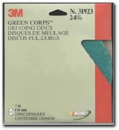 3m 31922 green corps 7&#034; x 7/8&#034; 36 grade grinding disc for sale
