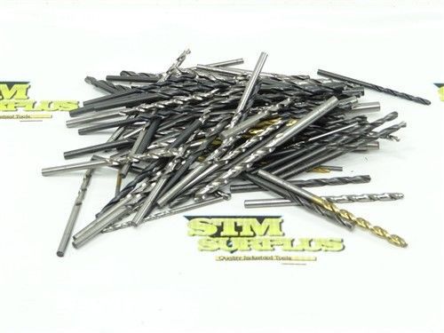 Assorted lot of hss twist drills 5/64&#034; to 5.2mm ptd usa for sale