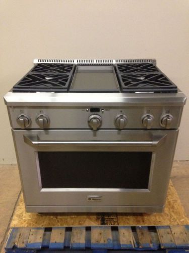 GE Monogram ZGP364LDR2SS 36 Range Stove 4 Burners + Griddle LP or Natural Gas