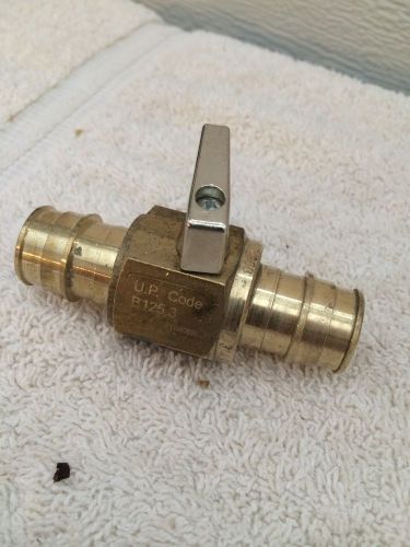 Pex tubing ball valve 3/4&#034;, b125-3 - gate valve, shut off valve, 3/4&#034; brass for sale