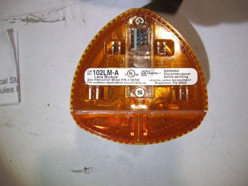 EDWARDS SIGNALING LENS MODULE 102LM-A AMBER- NEW