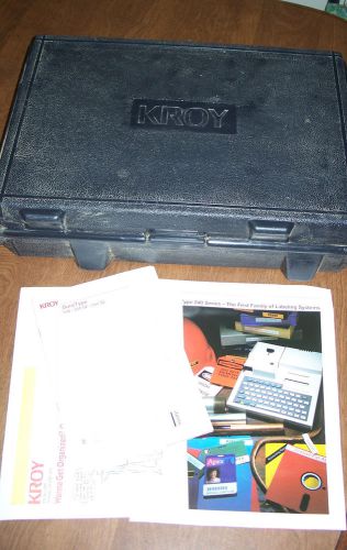 Kroy DuraType 240 Series 244SE Labeling System Unused Travel Case