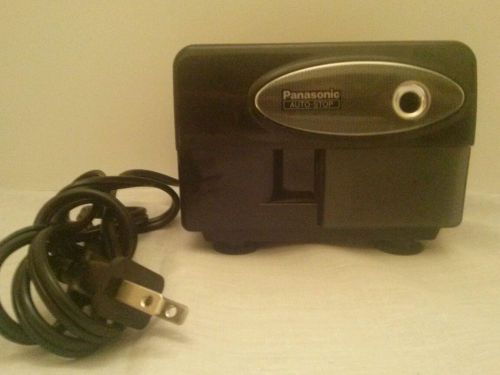 Panasonic Electric Pencil Sharpener KP-310  Black AUTO-STOP works good! !!