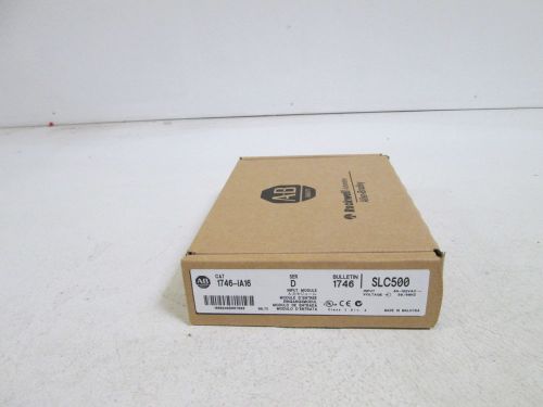 ALLEN BRADLEY INPUT MODULE 1746-IA16 SER. D DATE CODE: 09/11 *FACTORY SEALED*