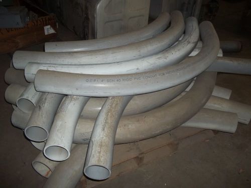 Qcpi 5&#034; sch 40 pvc conduit elbows - lot of 15 for sale