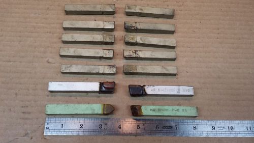 Lot 14 New Assorted 1/2&#034; &amp; 7/16&#034; Firthite  Brazed Carbide Tool Bits