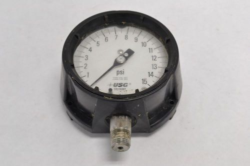 Usg tube 316l sst pressure 0-15psi 5 in 1/2 in npt gauge b271378 for sale