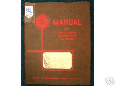 Gisholt Manual Instal/Maint/Repair #5 Turret Lathe, Year 1940, (iNV.18051)