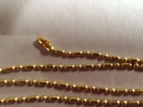 40&#034; ball bar  chain brass # 3 , bag of 138 chains for sale