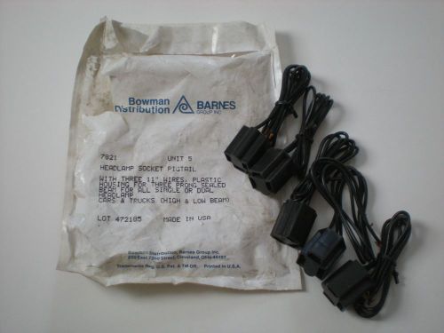(PACK OF 5) BOWMAN BARNES GROUP 7821 472185 11&#034; WIRE HEADLAMP SOCKET PIGTAIL NEW