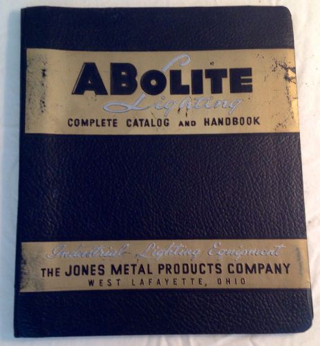 Vintage Abolite Lighting Complete Catalog &amp;Handbook Jones Metal Products Company