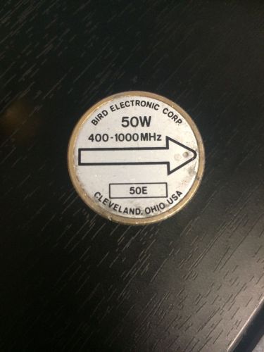 Bird 50E 400-1000 MHz 50 Watts 7/8&#034; Standard Wattmeter Plug-In Element Slug