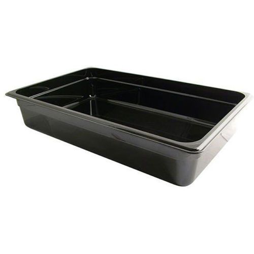 Black Plastic Buffet Pan Full Size 2 1/2&#034; Deep