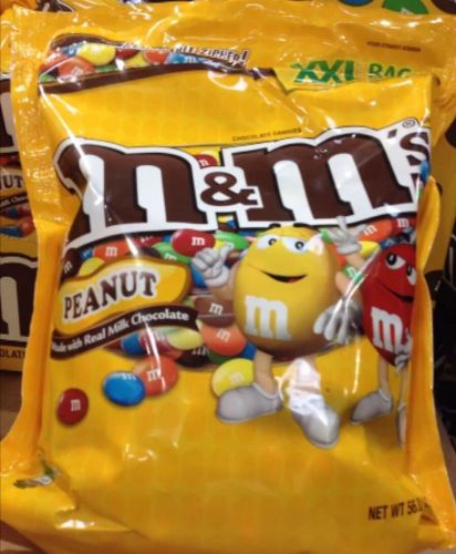 Peanut M&amp;M&#039;s 56 oz Milk Choc  Bulk Candy XXL Bag Receptions, Parties, Vending