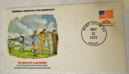 Lindbergh Spirit of St Louis - 1St Day of Issue Envelope Unused - May 12, 1977