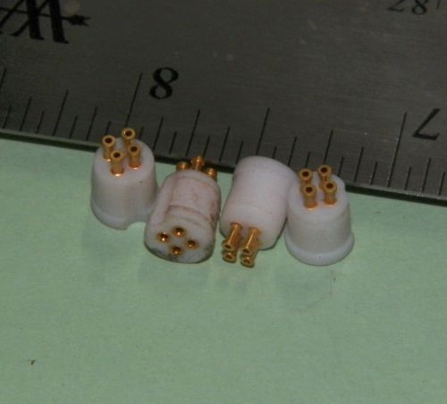 Socket, Transistor, Gold Plated Leads, 4 Pins, Qty 4 (Four)