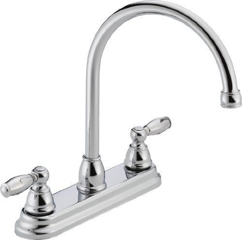 New peerless p299565lf apex two handle kitchen faucet  chrome for sale