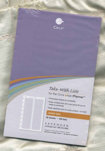 By Levenger-Circa Circa smartPlanner Take with List (1) - JUNIOR-NEW,- sealed