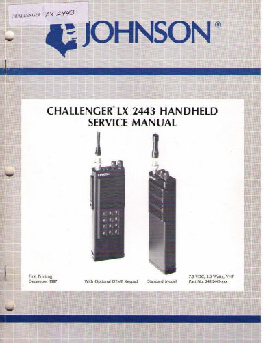 Johnson Service Manual CHALLENGER LX 2443 HANDHELD