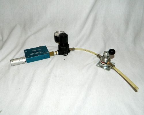 AIR VAC Vacuum Transducer Pump UV-143-H muffler, Norgren RO7-100RGKA and switch
